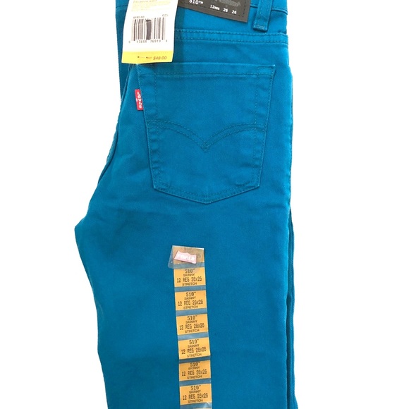 NWT Levi's 510 Skinny Denim Jeans Boys Size W12 - Picture 2 of 6